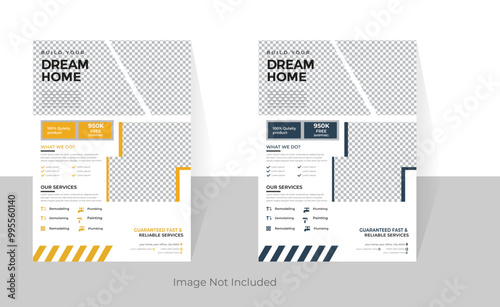 modern constraction flyer