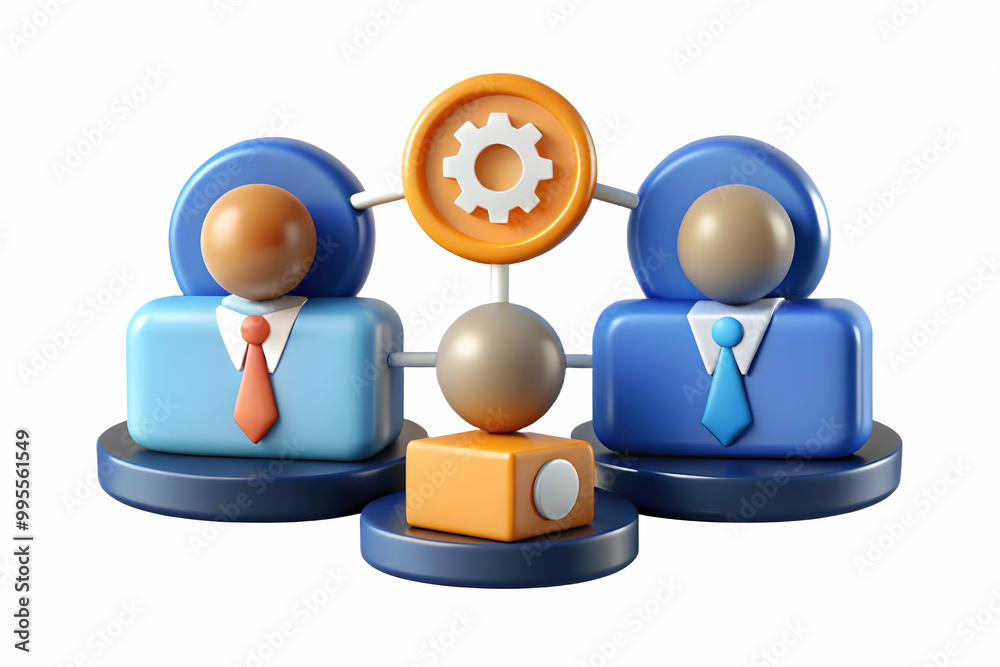 Flat Glossy Acquisition Background with Merging Symbols: Dynamic Professional Vector Illustration for Corporate Mergers and Business Marketing