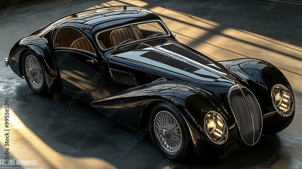 Vintage 1930s luxury car redesigned with modern elegance Stock Photo ...