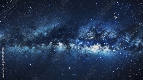 Abstract Cosmic Scene: An abstract background depicting a cosmic scene with stars, nebulae, and galaxies.