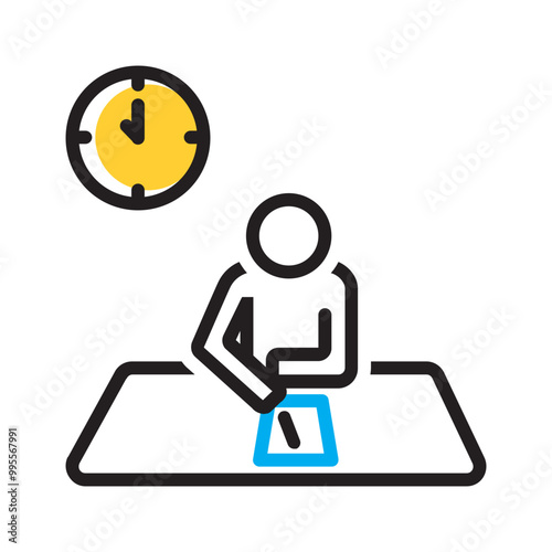 Vector multicolor icon for Exam