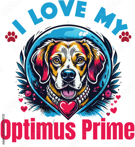 Obraz na plátne Optimus Prime Is My Cute Cat, Cat name t-shirt Design