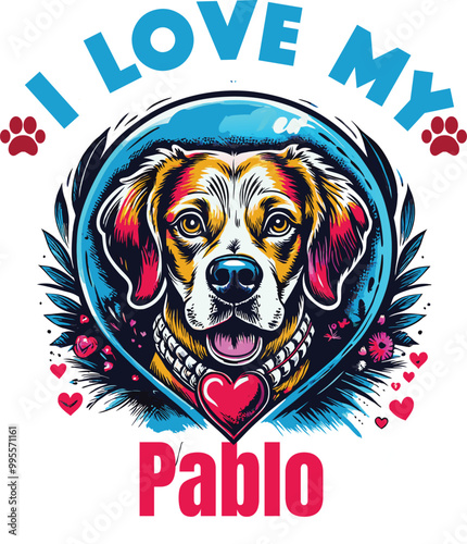 Pablo Is My Cute Cat, Cat name t-shirt Design