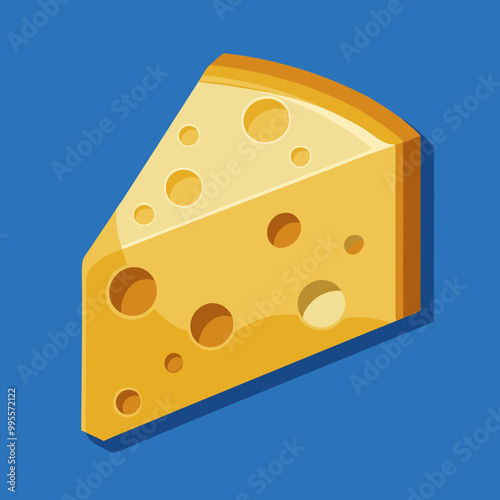 vector illustration of cheese