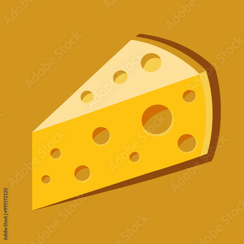 vector illustration of cheese