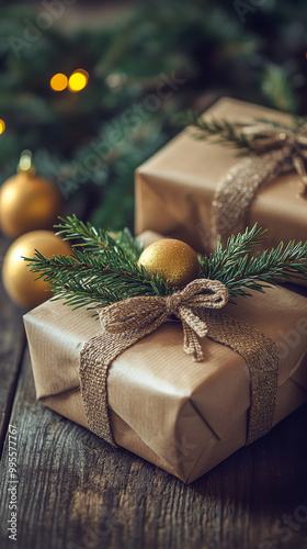 Handcrafted Cider Christmas Gifts on Rustic Wooden Table