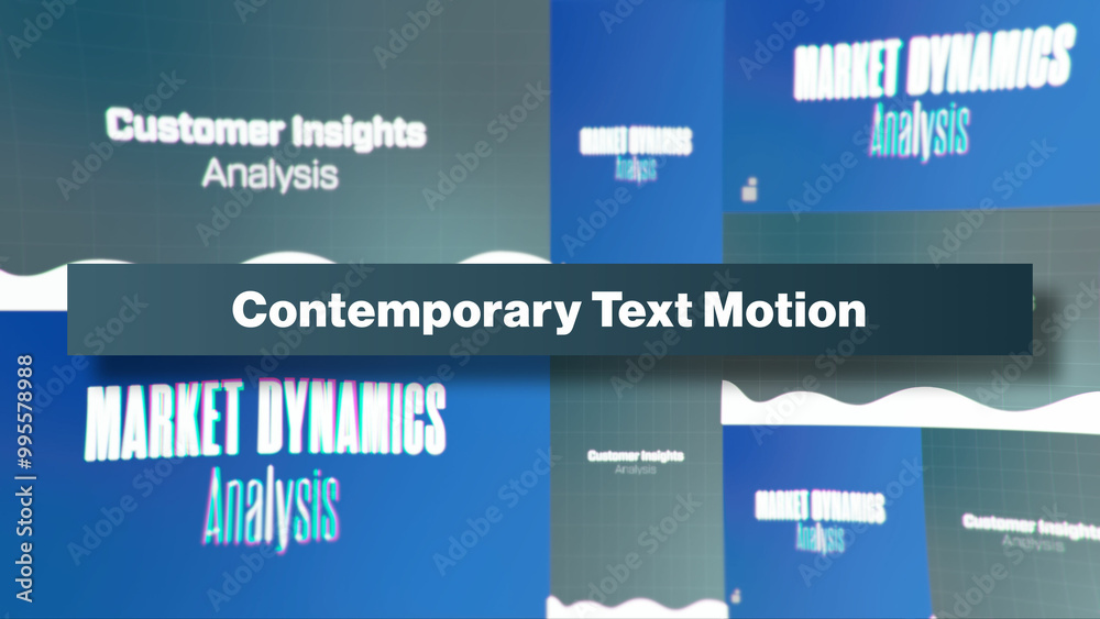 Contemporary Text Motion Multi Resolutions And Color Control Panel
