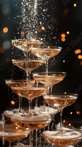 Champagne Tower Celebration