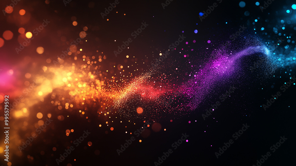 Bright, Colorful Light Burst - Abstract Energy Rays Bright, Colorful Light Burst - Abstract Energy Rays