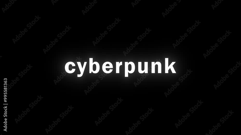 CYBERPUNK animation with glitch effect in RGB. Perfect for sci fi themes, digital media, and video game design. Seamless looped design. CYBERPUNK animation with glitch effect in RGB. Perfect for sci fi themes, digital media, and video game design. Seamless looped design.