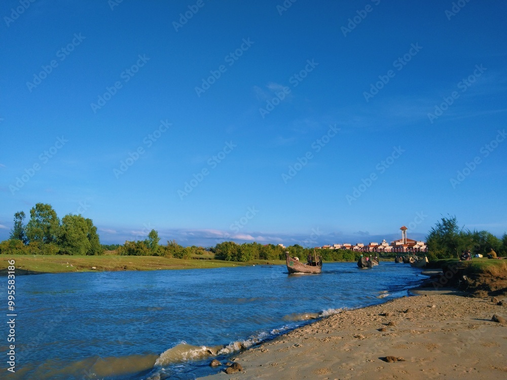 Fototapeta premium river and sky