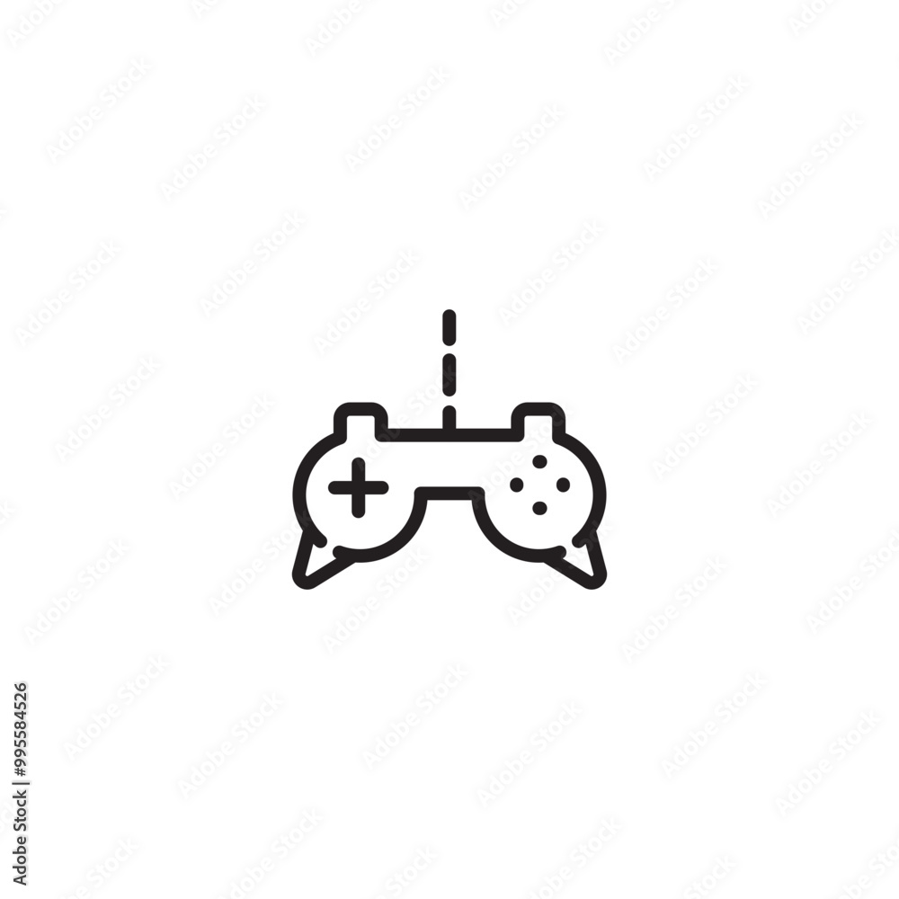 Game controller. Classic gamepad icon. Console controller. Handheld game device. Game controller. Classic gamepad icon. Console controller. Handheld game device.