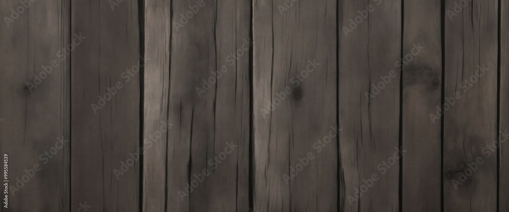 Naklejka premium Old Grungy Gray and Dark Brown Rustic Wood Texture Background