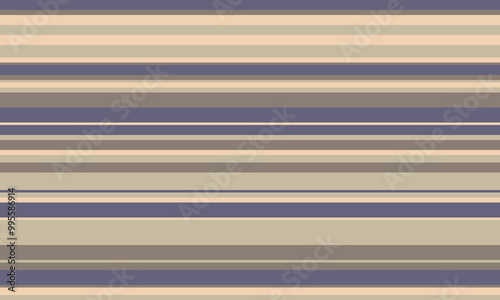 Geometric stripes seamless vector pattern with horizontal lines in varied colours, creating an abstract background. Ideal for textile design, wallpaper, or graphic prints.