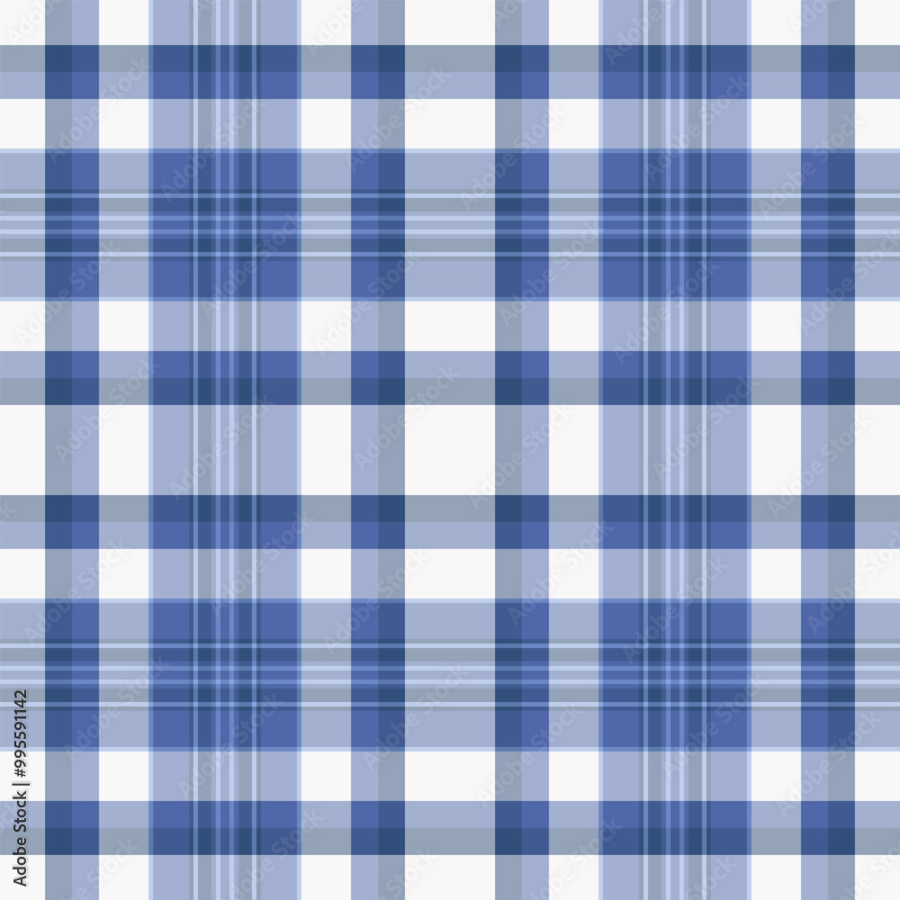 Graceful vector check fabric, delicate tartan plaid textile. Order background seamless pattern texture in blue and light colors. Graceful vector check fabric, delicate tartan plaid textile. Order background seamless pattern texture in blue and light colors.