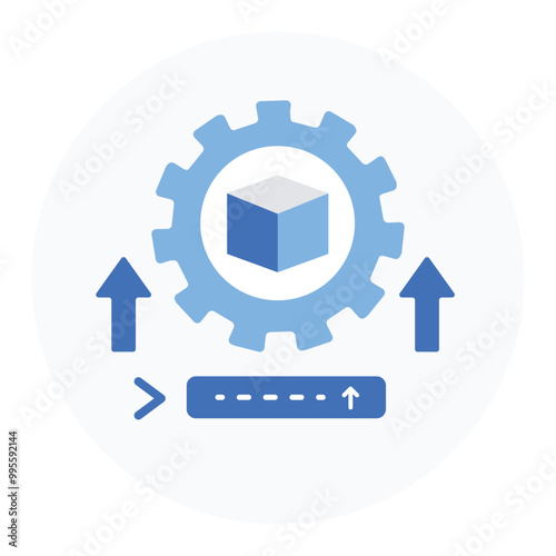 Scenario Generation Icon. Representing Scenario Creation. Model Simulation. Scenario Analysis. Testing Scenarios. Vector Editable icon.