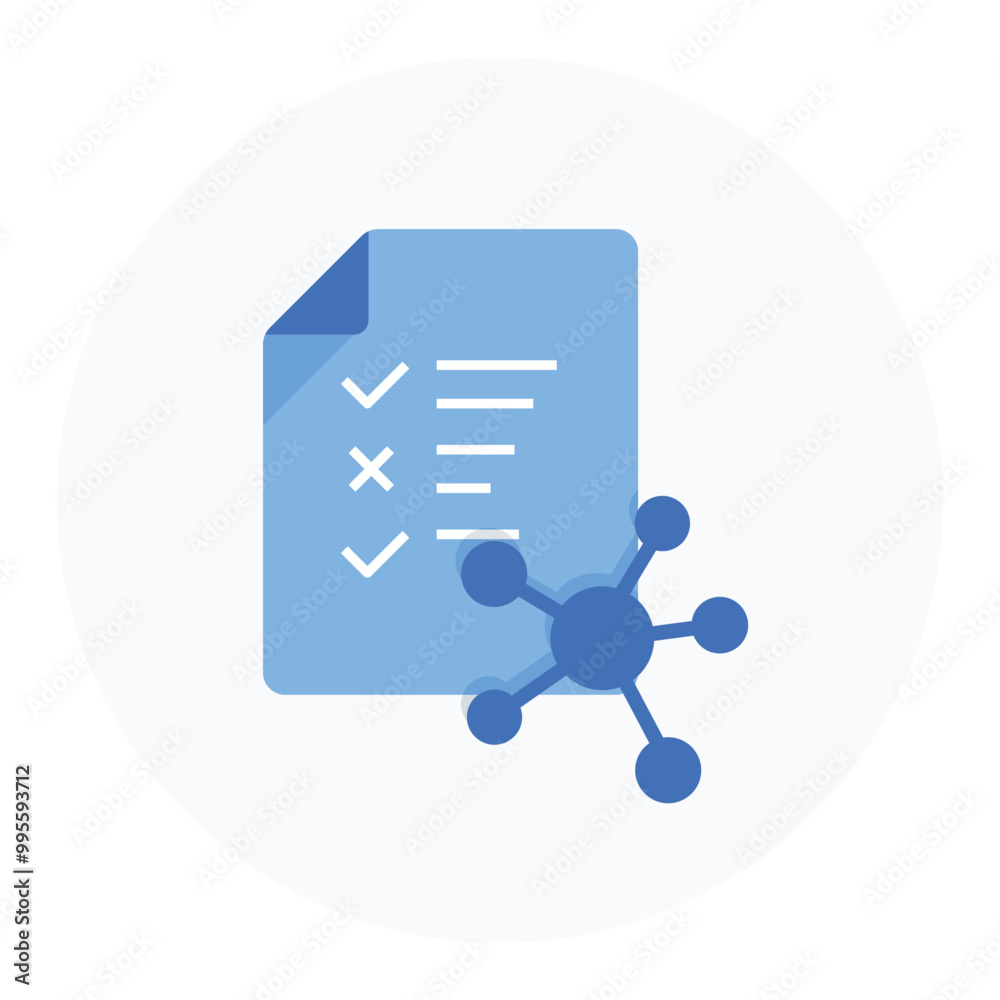 Data Structuring Icon. Representing AI Data Organization. System Data ...