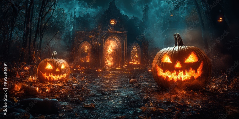 The spectral path reveals itself under starlight's glow The spectral path reveals itself under starlight's glow