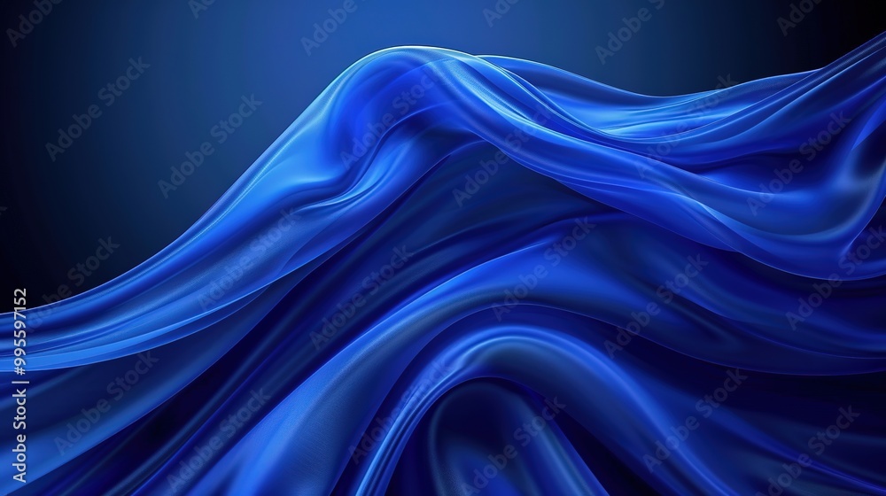 Fototapeta premium Simple yet Stunning Deep Blue Background Design: A Minimalist Visual Splendor. Discover the Serenity and Elegance.