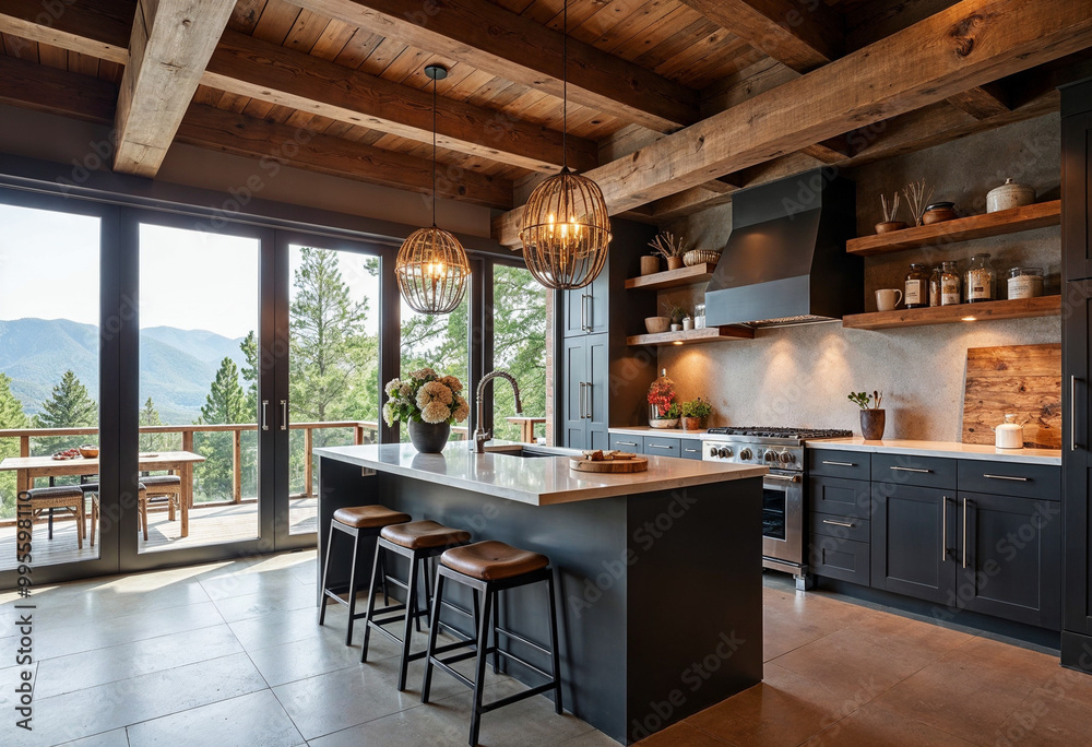 Fototapeta premium interior of a kitchen