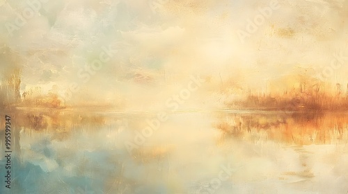 Dreamlike Abstract Artwork with Soft Nostalgic Feel