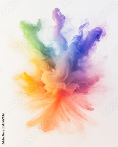 Explosions of color in bright modern art styles