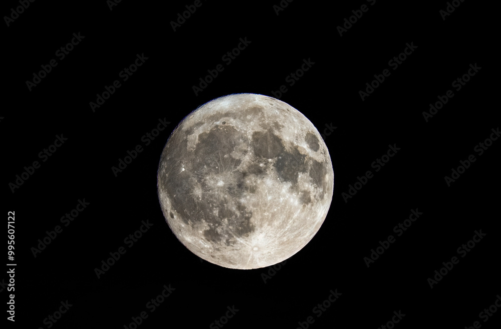 Vollmond am Nachthimmel, Bayern, Deutschland, Europa Vollmond am Nachthimmel, Bayern, Deutschland, Europa