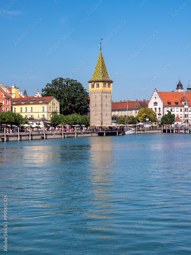Hafen mit Mangturm in Lindau am Bodensee, Schwaben, Bayern, Deutschland, Europa Hafen mit Mangturm in Lindau am Bodensee, Schwaben, Bayern, Deutschland, Europa