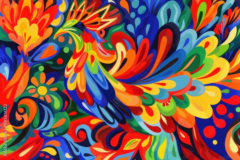 Dynamic abstract Ukrainian national background blending cultural motifs and vibrant colors. Dynamic abstract Ukrainian national background blending cultural motifs and vibrant colors.