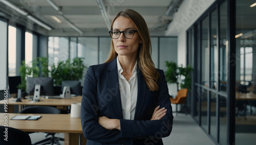 Confident Businesswoman in Modern Office Free Download Confident Businesswoman in Modern Office - GFXLoad