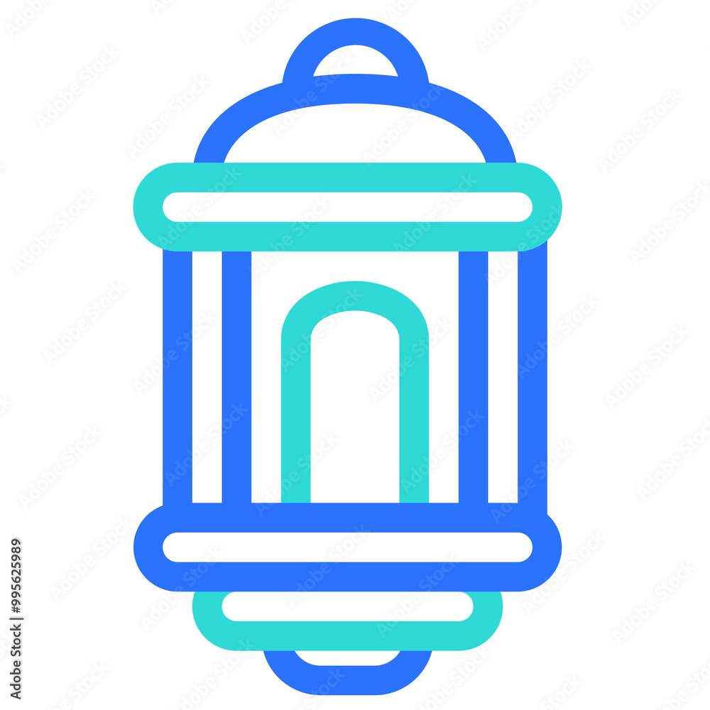 Islamic Icon Colored Line Style Islamic Icon Colored Line Style