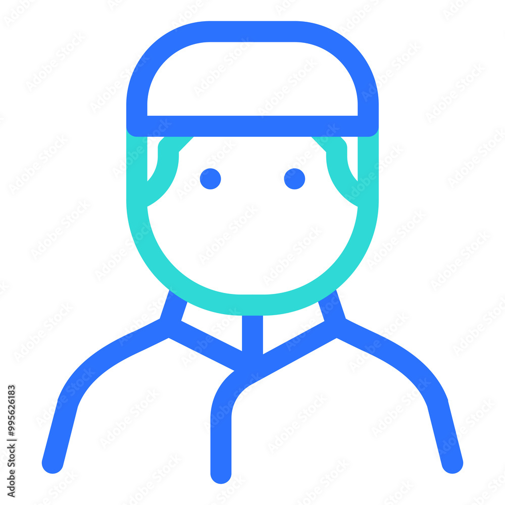 Islamic Icon Colored Line Style Islamic Icon Colored Line Style