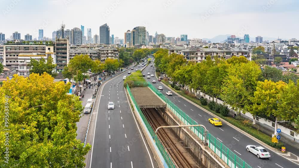 Shocking 4K real-time time-lapse of traffic flow Shocking 4K real-time time-lapse of traffic flow