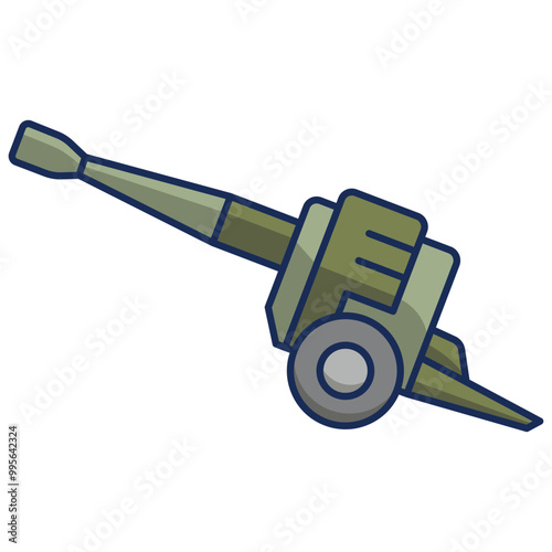 Artillery icon vector design template basic RGB