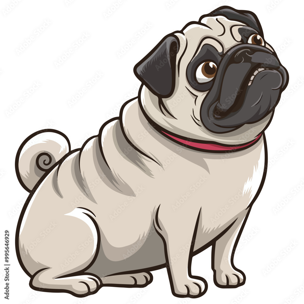 Fototapeta premium Funny Pug Dog