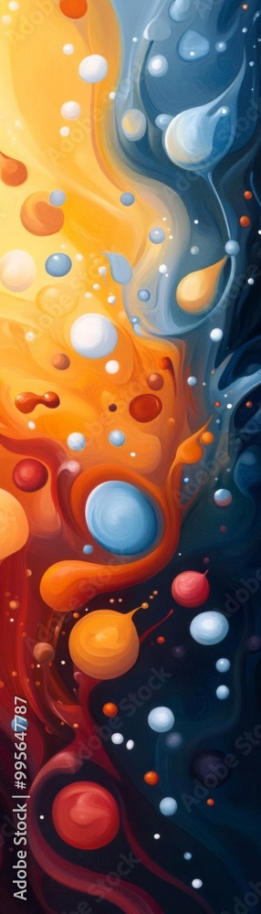 Abstract Expressionism Energy Fields Spherical Perspective