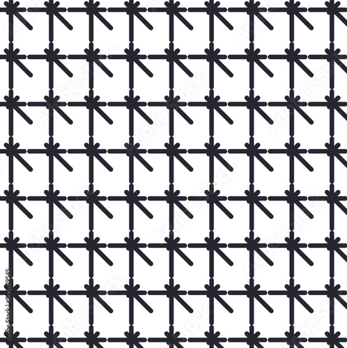 The line checkered structure includes the presence of protruding wire ends.