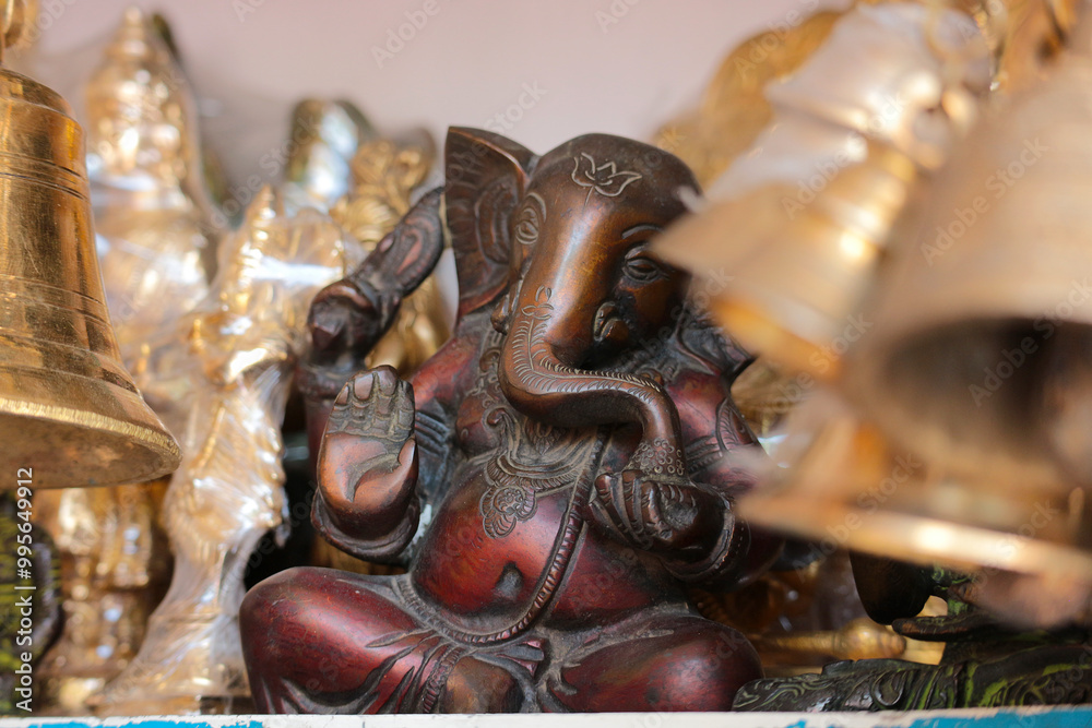 Fototapeta premium Figurine of the god Ganesha in India