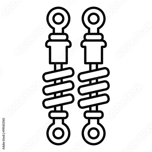 Shock breaker icon vector design template basic RGB