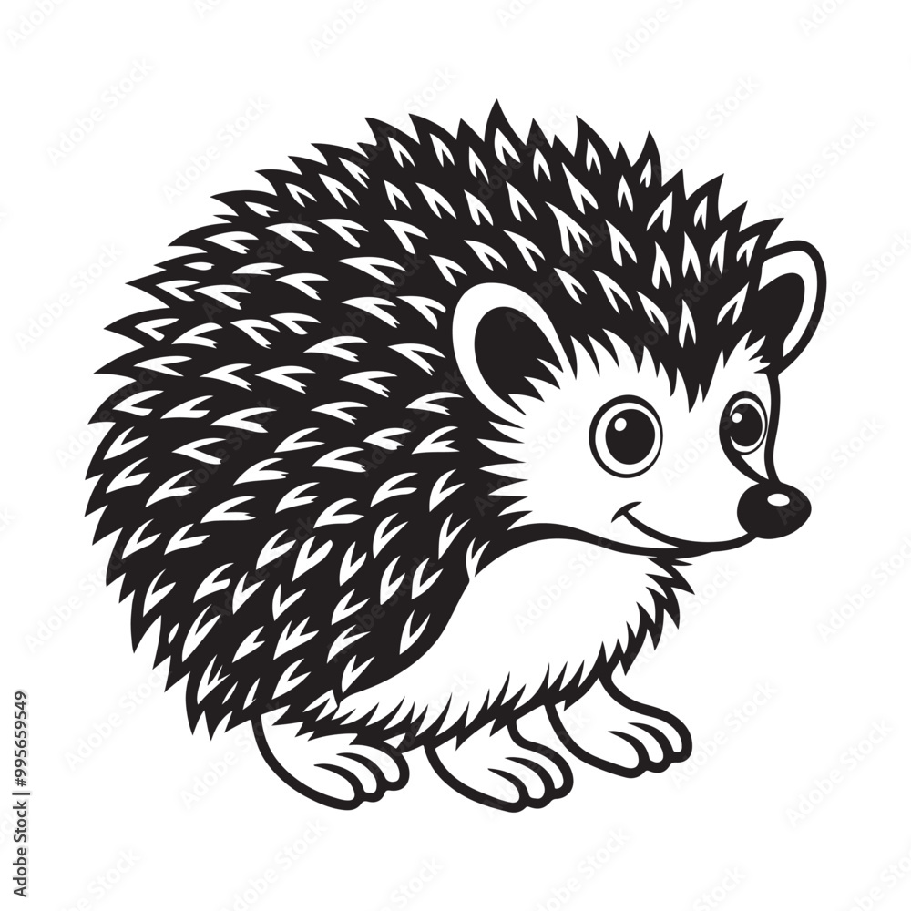 Editable Hedgehog Vector Art for Marketing Campaigns. Editable Hedgehog Vector Art for Marketing Campaigns.