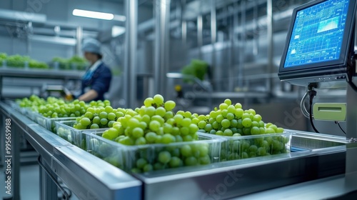 Fototapeta Naklejka Na Ścianę i Meble -  The Grape Processing Facility