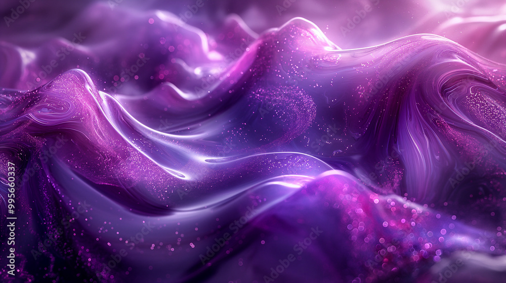 Obraz premium Colorful Neon Waves Of Light Creating Abstract Pattern In Dark Environment. Generative AI