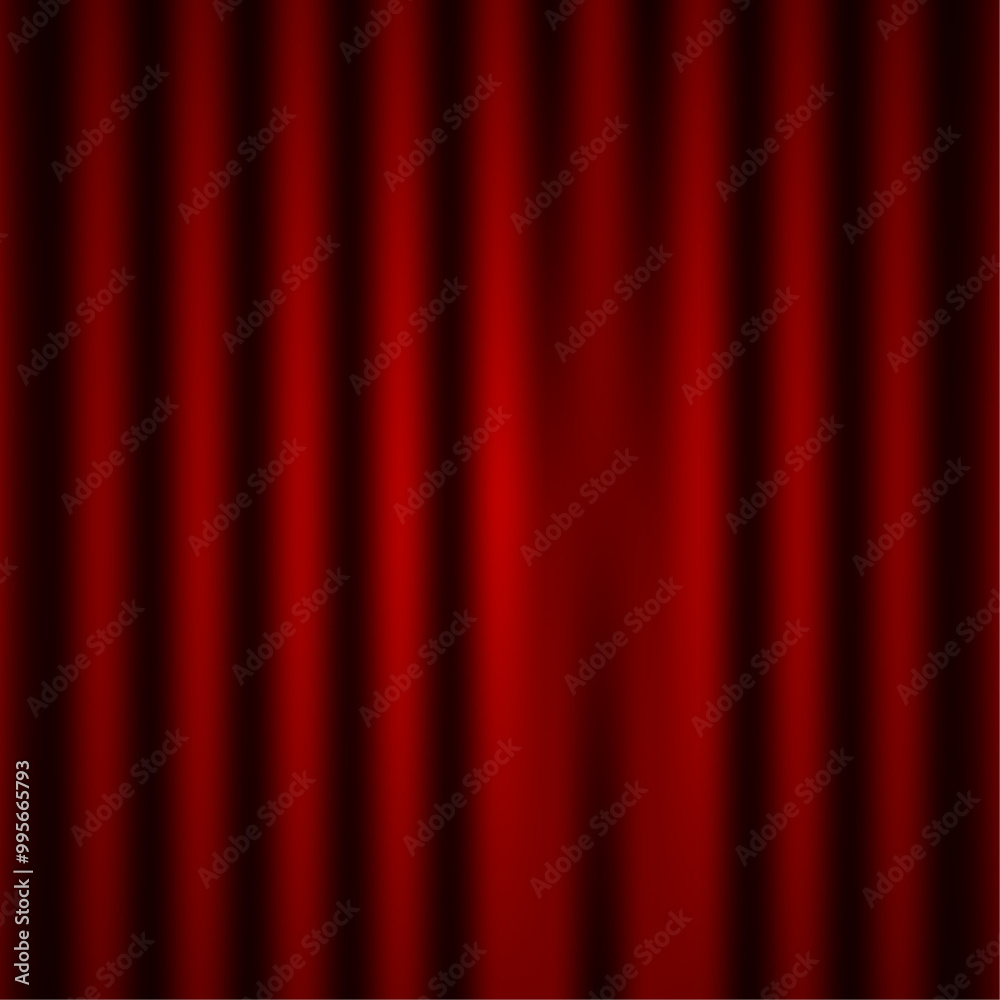 Red curtain. Realistic luxury curtain vector illustration. Red curtain. Realistic luxury curtain vector illustration.