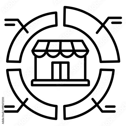 market segmentation Icon
