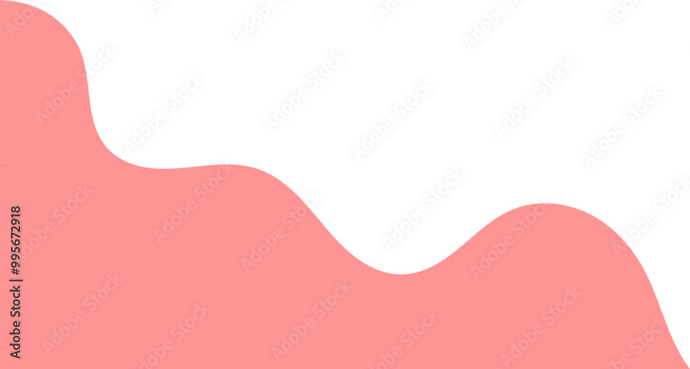 Peach wavy corner suitable for background, layout, banner. Fluid corner illustration Peach wavy corner suitable for background, layout, banner. Fluid corner illustration