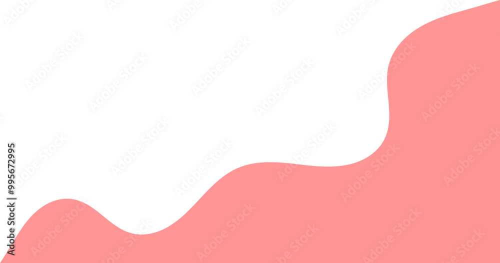 Peach wavy corner suitable for background, layout, banner. Fluid corner illustration Peach wavy corner suitable for background, layout, banner. Fluid corner illustration