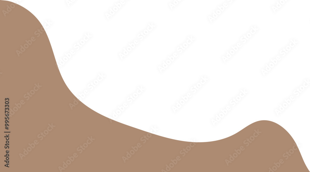Brown wavy corner suitable for background, layout, banner. Fluid corner illustration Brown wavy corner suitable for background, layout, banner. Fluid corner illustration