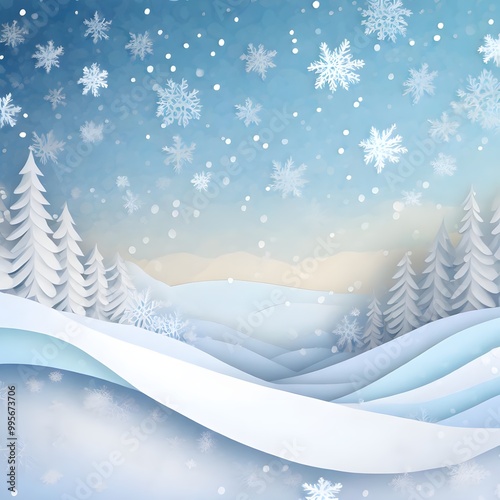 눈 내리는 겨울 풍경 (a snowy winter scene)