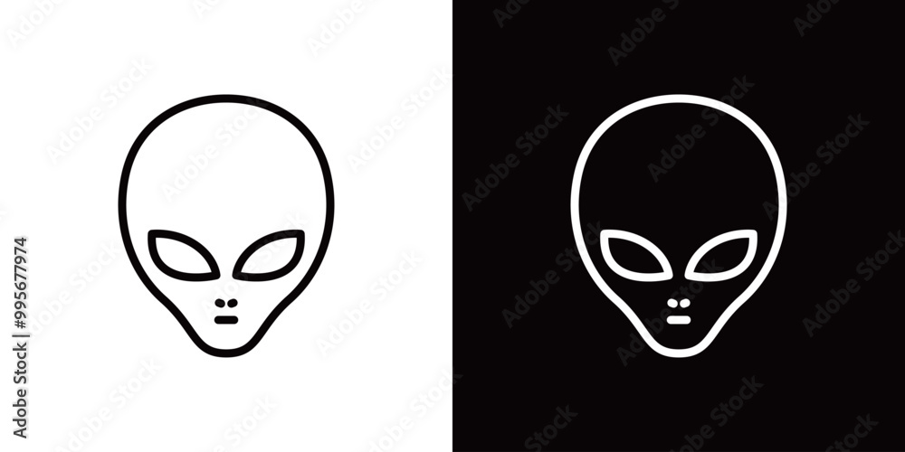 Obraz premium グレイのシンプルなラインアイコン