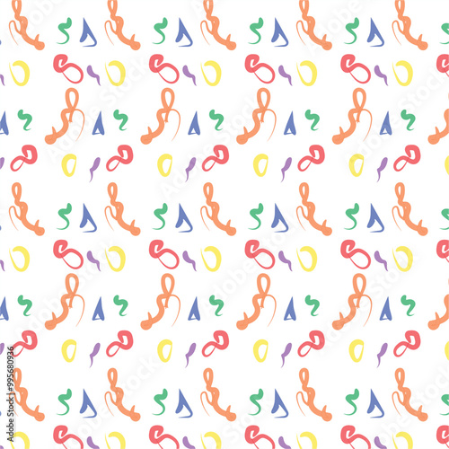 shameless mix color zigzag pattern design